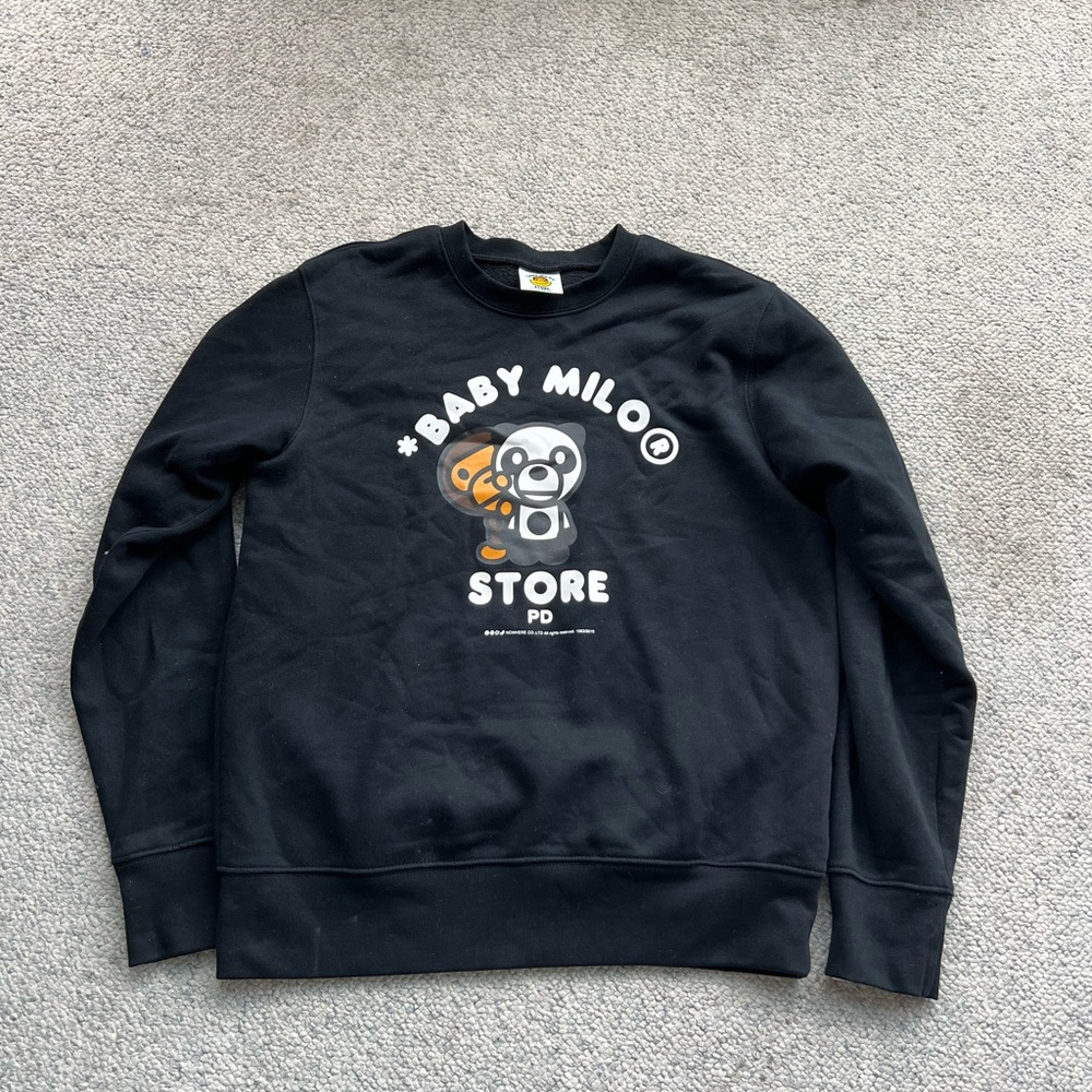 Baby Milo Black Crewneck